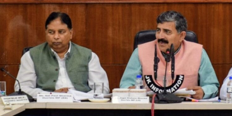 MP Jugal Kishore Sharma chairs DISHA meeting at Jammu