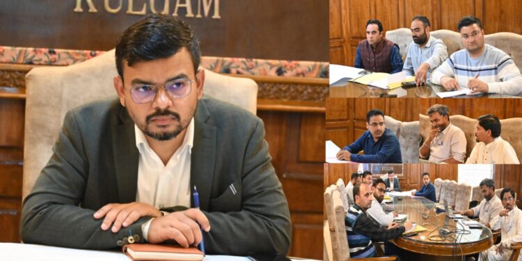 DC chairs meeting on GIS-Based Master Plan for Kulgam Town under AMRUT Mission