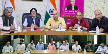 MD JPDCL, DC review progress of power Sector projects in Kishtwar District