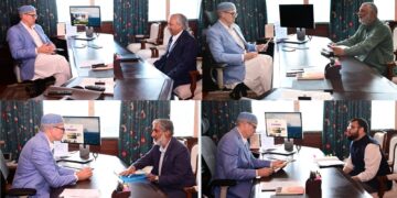 CM Omar Abdullah meets legislators, Vice Chancellors and other delegations at Civil Secretariat