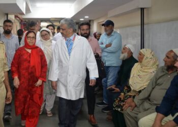 Sakeena Itoo visits JVC Hospital Bemina, reviews patient care services, other facilities