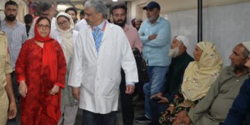 Sakeena Itoo visits JVC Hospital Bemina, reviews patient care services, other facilities