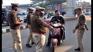 Traffic City Police seize 7 two wheelers for violation of rules