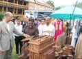 Satish Sharma pitches for promotion of indigenous products at Maple, Ivy Flea Market in Srinagar