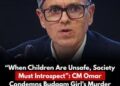 Chief Minister Omar Abdullah condemns brutal murder of minor girl in Budgam