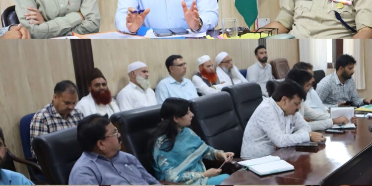 DC Ramban reviews Eid-ul-Azha arrangements