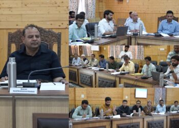 Director RDD Kashmir reviews implementation of Rural Development Schemes in Bandipora
