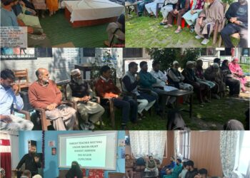 “Parent Teacher Meeting” held across Shopian under 100 Day Nasha Mukt JK Abhiyan