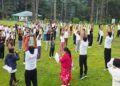 Grand Yoga session organized at Patnitop Meadow to mark Nasha Mukt Jammu & Kashmir Campaign