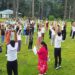 Grand Yoga session organized at Patnitop Meadow to mark Nasha Mukt Jammu & Kashmir Campaign