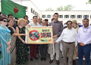 DC Jammu flags off anti-drug rally under Nasha Mukt Bharat Abhiyan