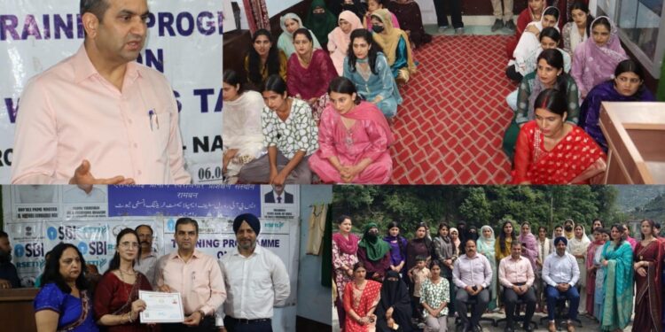 Tailoring course for Women commences at SBI RSETI Ramban; DC inaugurates
