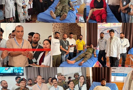 Blood Donation Camp organized at CHC Thathri, 22 units of blood collected