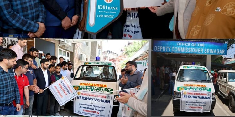 DC Srinagar hands over Mobile TB Screening Van to District Tuberculosis Centre under IDBI Bank CSR initiative