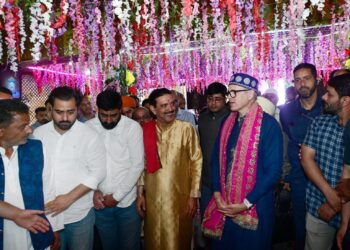 Chief Minister Omar Abdullah visits Mata Kheer Bhawani Temple, reviews arrangements for Annual Mela