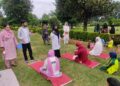 Mega Yoga Session organized under 100-Day Nasha Mukt Bharat Abhiyan at Shalimar