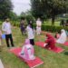 Mega Yoga Session organized under 100-Day Nasha Mukt Bharat Abhiyan at Shalimar