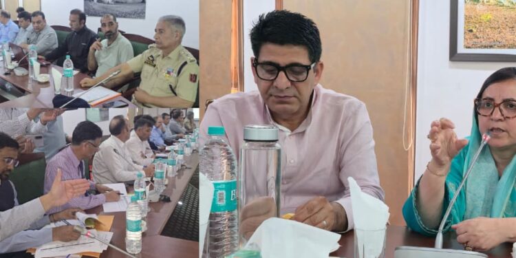 Sakeena Itoo reviews medical preparedness for upcoming SANJY at Pahalgam