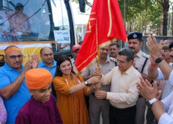 Mata Kheer Bhawani Yatra-2026 flagged off amid record participation