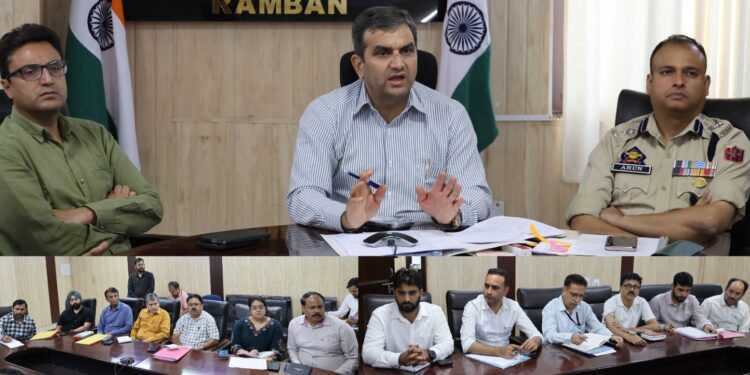 District Magistrate Ramban chairs NCORD meeting; reviews anti-drug measures under Nasha Mukt J&K Abhiyan