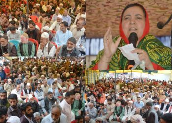 Sakeena Itoo holds public darbar at Sailkhanen, dedicates Ambulance for patient care
