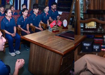 Indian Wushu Team Calls on Chief Minister Omar Abdullah ahead of SCO Wushu Championship