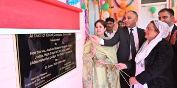 Justice Moksha Khujuria Kazmi visits Baramulla, Sopore Court Complexes