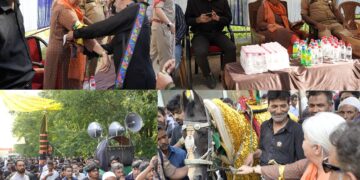 DC Bandipora, SSP join Ashoora Procession at Inderkoot Sumbal