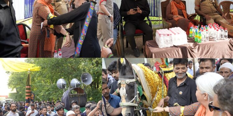 DC Bandipora, SSP join Ashoora Procession at Inderkoot Sumbal
