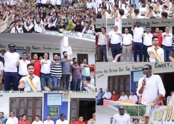 From Cricket Field to Social Cause: Christopher Mpofu promotes drug-free living among students at PM Shri GHSS Khellani
