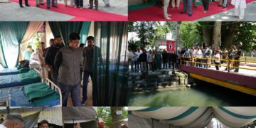 DC Ganderbal takes stock of preparations made for Mata Kheer Bhawani Mela at Tulmulla