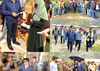 Director Skill Development reviews progress of VVP-II in Purana Tulail & Neeru Villages of Gurez Valley
