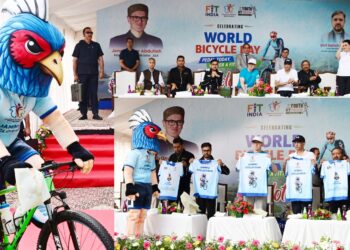 CM Omar Abdullah flags off Cyclothon on World Bicycle Day, launches Jammu Cyclothon campaign