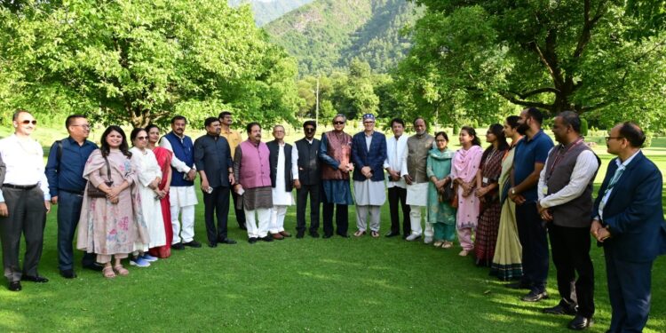 Parliamentary Standing Committee on External Affairs calls on CM Omar Abdullah in Srinagar