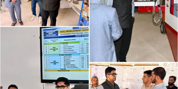 Director Skill Development reviews functioning of ITI, GPC Bandipora