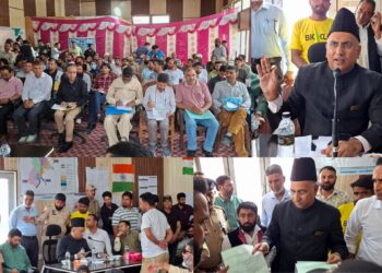 MP Ghulam Ali Khatana holds Public Outreach Programme at Banihal, reviews developmental, public issues