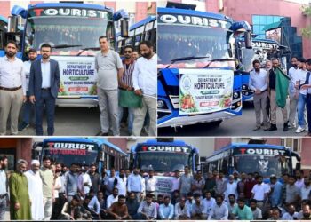 DC Kulgam flags off Farmers’ Exposure Visit to SKUAST-K Shalimar for Capacity Building