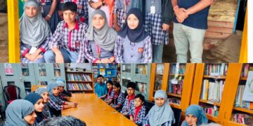 DC Bandipora visits KV School Marder; Appreciates students for participation in Mega Padyatra
