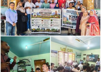 CIPMC Srinagar organizes NPSS Training, Khet Bachao Abhiyan at Sumbal