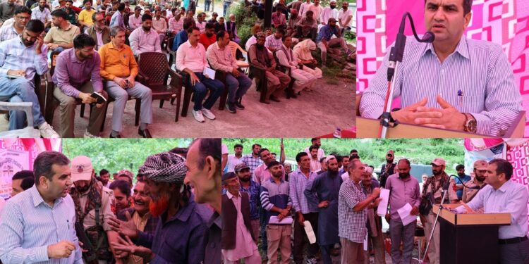 DC Ramban holds public grievance redressal camp at Panchayat Damote; resolves several issues on the spot
