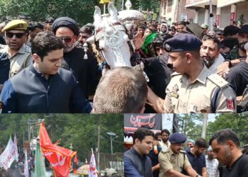 DC Budgam, SSP visit various areas to oversee arrangements on 10th Muharram; join Muharram processions
