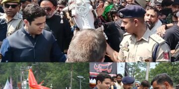DC Budgam, SSP visit various areas to oversee arrangements on 10th Muharram; join Muharram processions