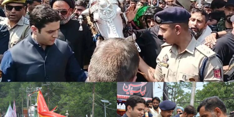 DC Budgam, SSP visit various areas to oversee arrangements on 10th Muharram; join Muharram processions