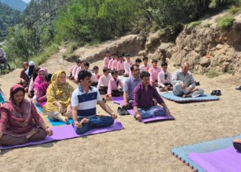 Pre-celebration of International Yoga Day observed at GGHS Pul Doda