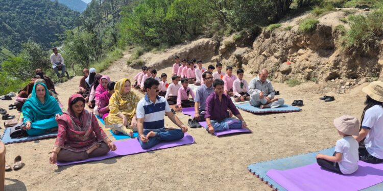 Pre-celebration of International Yoga Day observed at GGHS Pul Doda