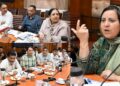 Sakeena Itoo reviews progress on SSH OPD complex, GMC Srinagar MFC, SDH Pahalgam’s additional 50-bedded building