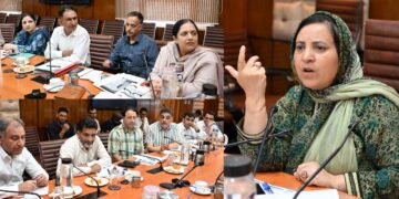 Sakeena Itoo reviews progress on SSH OPD complex, GMC Srinagar MFC, SDH Pahalgam’s additional 50-bedded building