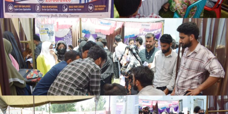 DE&CC Bandipora organizes One-Day Job Fair; over 450 unemployed youth participate