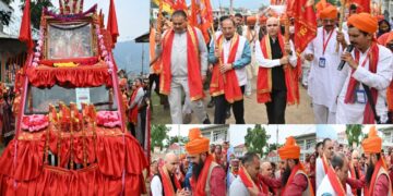 DC Kishtwar flags off Holy Mace of Shri Mindal Mata Yatra