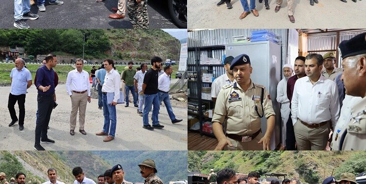 DC Ramban inspects Yatra arrangements and NH-44 tunnel and viaduct projects